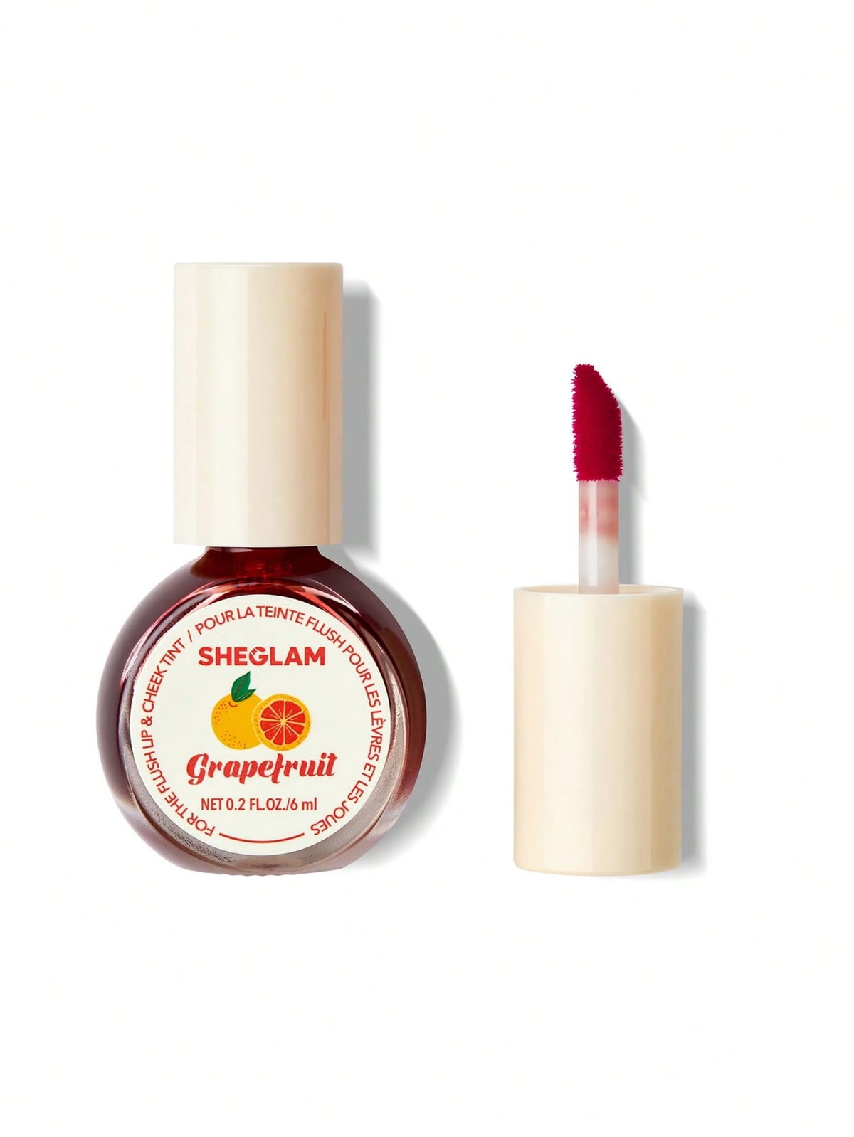 SHEGLAM For The Flush Lip & Cheek Tint Long-Lasting Matte Finish Lip Tint Easy-To-Use Lightweight Blush Moisturizing Lip Stain Liquid Lipstick