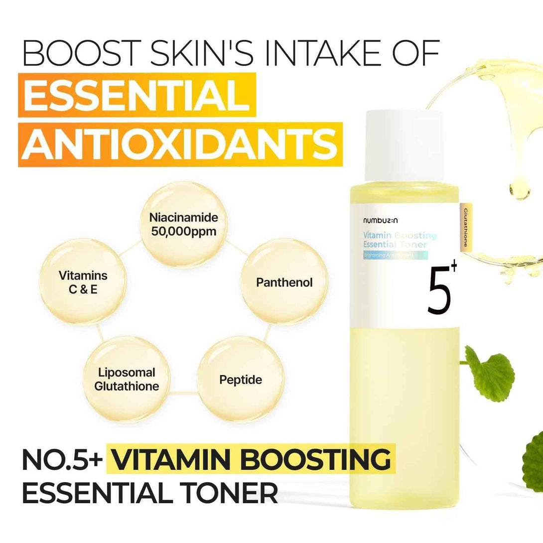 numbuzin - No.5 Vitamin Boosting Essential Toner 200ml