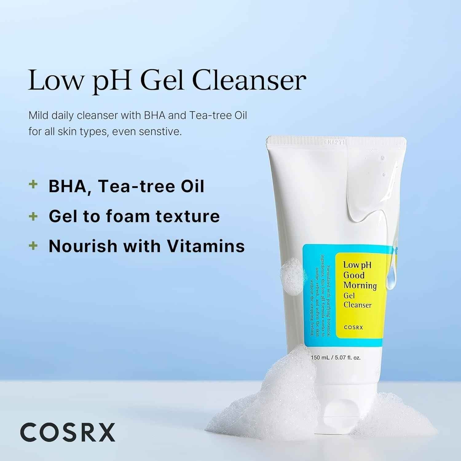 COSRX - Low pH Good Morning Gel Cleanser