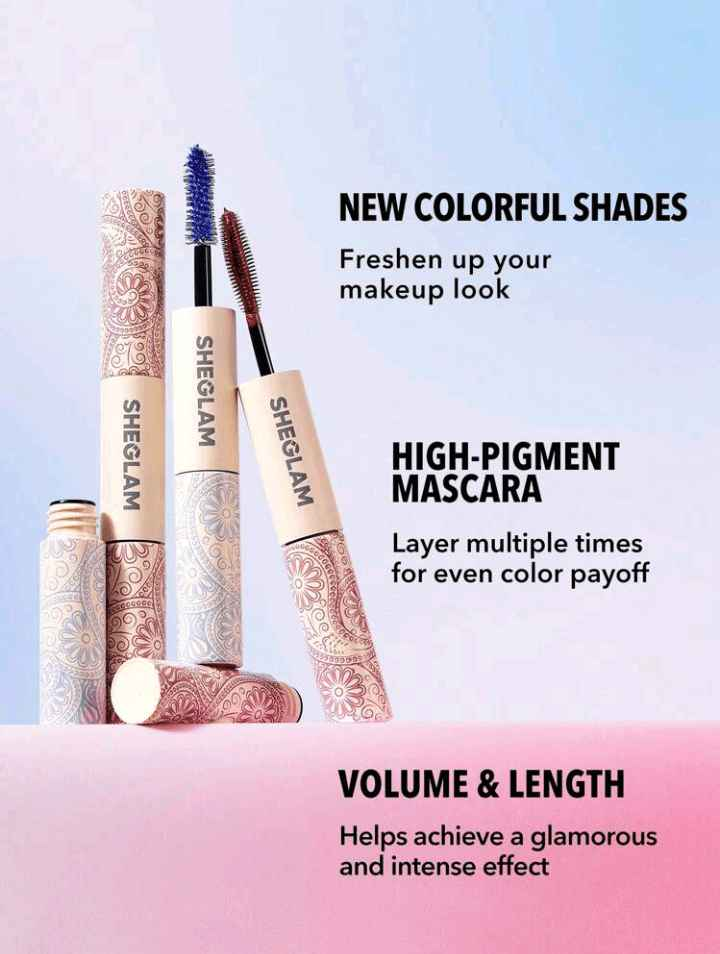 SHEGLAM All-In-One Volume & Length Mascara-Waterproof  Burgundy