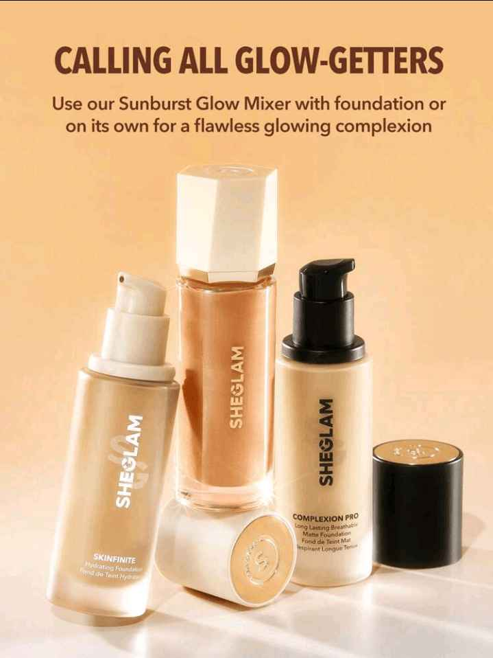 SHEGLAM Sunburst Glow Mixer-Medium Warm Golden