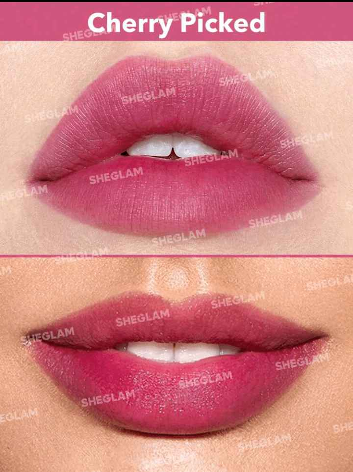 SHEGLAM For The Flush Lip & Cheek Tint Long-Lasting Matte Finish Lip Tint Easy-To-Use Lightweight Blush Moisturizing Lip Stain Liquid Lipstick