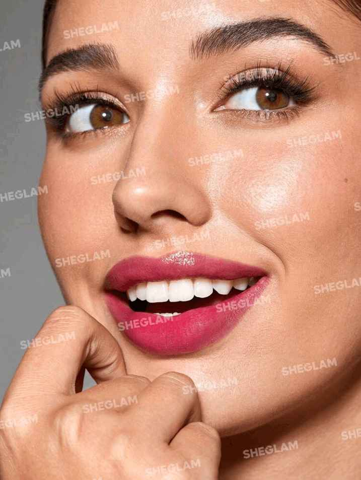 SHEGLAM For The Flush Lip & Cheek Tint Long-Lasting Matte Finish Lip Tint Easy-To-Use Lightweight Blush Moisturizing Lip Stain Liquid Lipstick