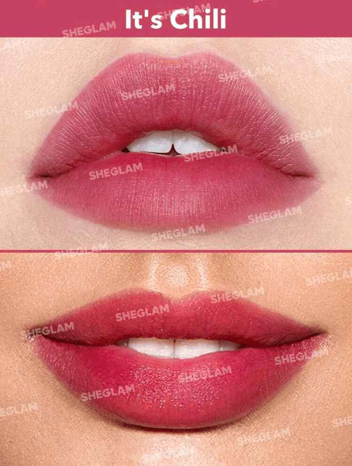 SHEGLAM For The Flush Lip & Cheek Tint Long-Lasting Matte Finish Lip Tint Easy-To-Use Lightweight Blush Moisturizing Lip Stain Liquid Lipstick