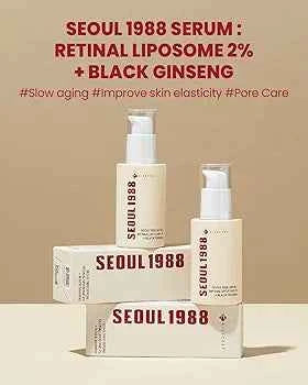 K-SECRET SEOUL 1988 Retinal Serum (30ml / 1.01 fl oz) | Formulated with 58% Black Ginseng Extract and Advanced Retinal Liposome 2% | Fine Lines and Skin Texture Care Serum | Korean Skincare