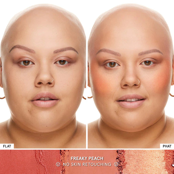 ONE/SIZE by Patrick Starrr 
Cheek Clapper 3D Blush Trio Palette ( Freaky Peach)