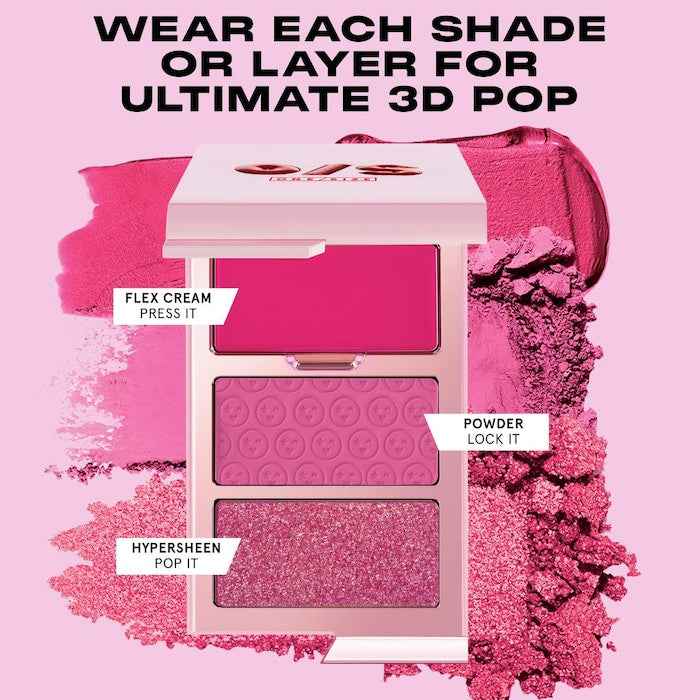 ONE/SIZE by Patrick Starrr 
Cheek Clapper 3D Blush Trio Palette (Gworly Pop)