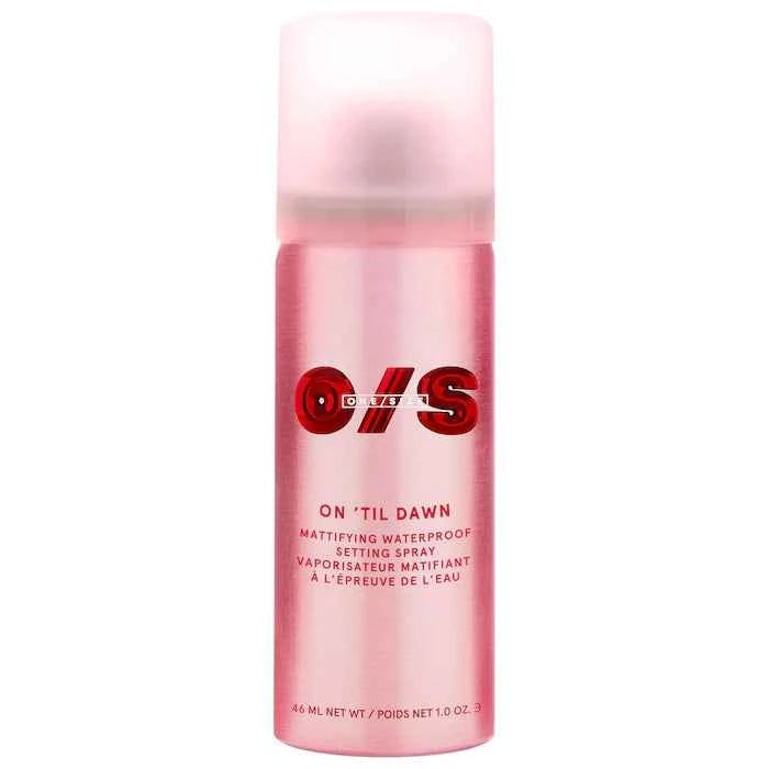 ONE/SIZE by Patrick Starrr 
Mini On 'Til Dawn Mattifying Waterproof Setting Spray