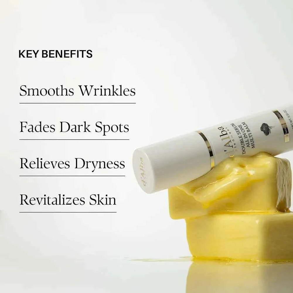 d'alba Piedmont White Truffle Double Serum All-in-one Multi Balm (0.35 oz)