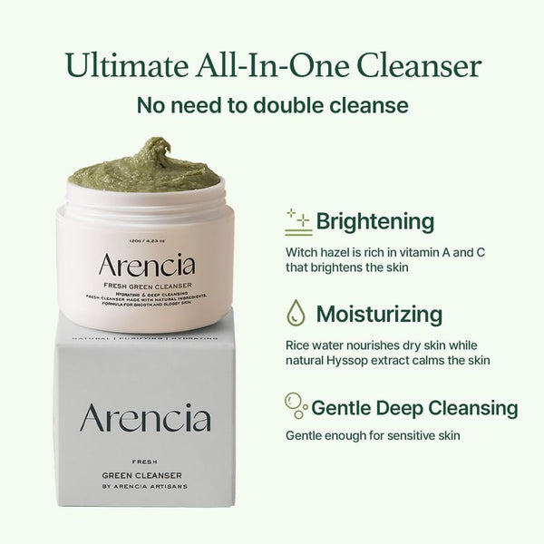 Arencia - Fresh Green Rice Mochi Cleanser