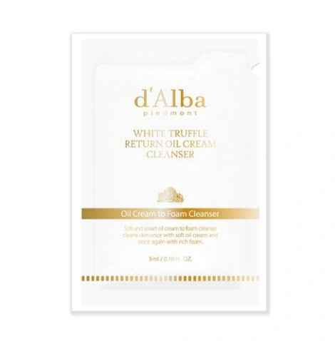 d'Alba White Truffle Return Oil Cream Cleanser 3ml Sachet