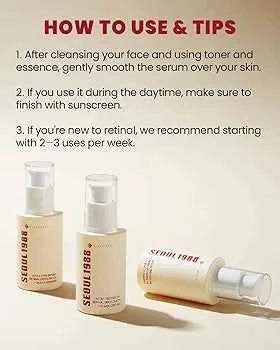 K-SECRET SEOUL 1988 Retinal Serum (30ml / 1.01 fl oz) | Formulated with 58% Black Ginseng Extract and Advanced Retinal Liposome 2% | Fine Lines and Skin Texture Care Serum | Korean Skincare