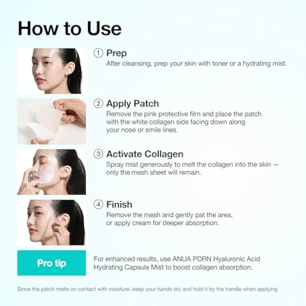 Anua Pdrn+Hylauronic Set|collagen|Mist|moisturizing cream|melting patches