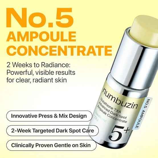Numbuzin No.5 Glutathione TXA Advanced Dark Spot Ampoule Concentrate 10.7g