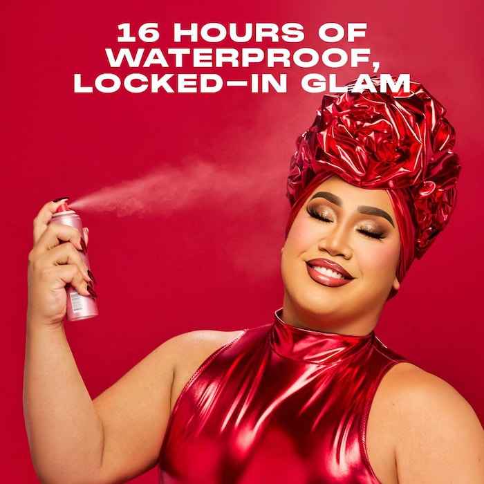 ONE/SIZE by Patrick Starrr 
On 'Til Dawn Mattifying Waterproof Setting Spray 143ml