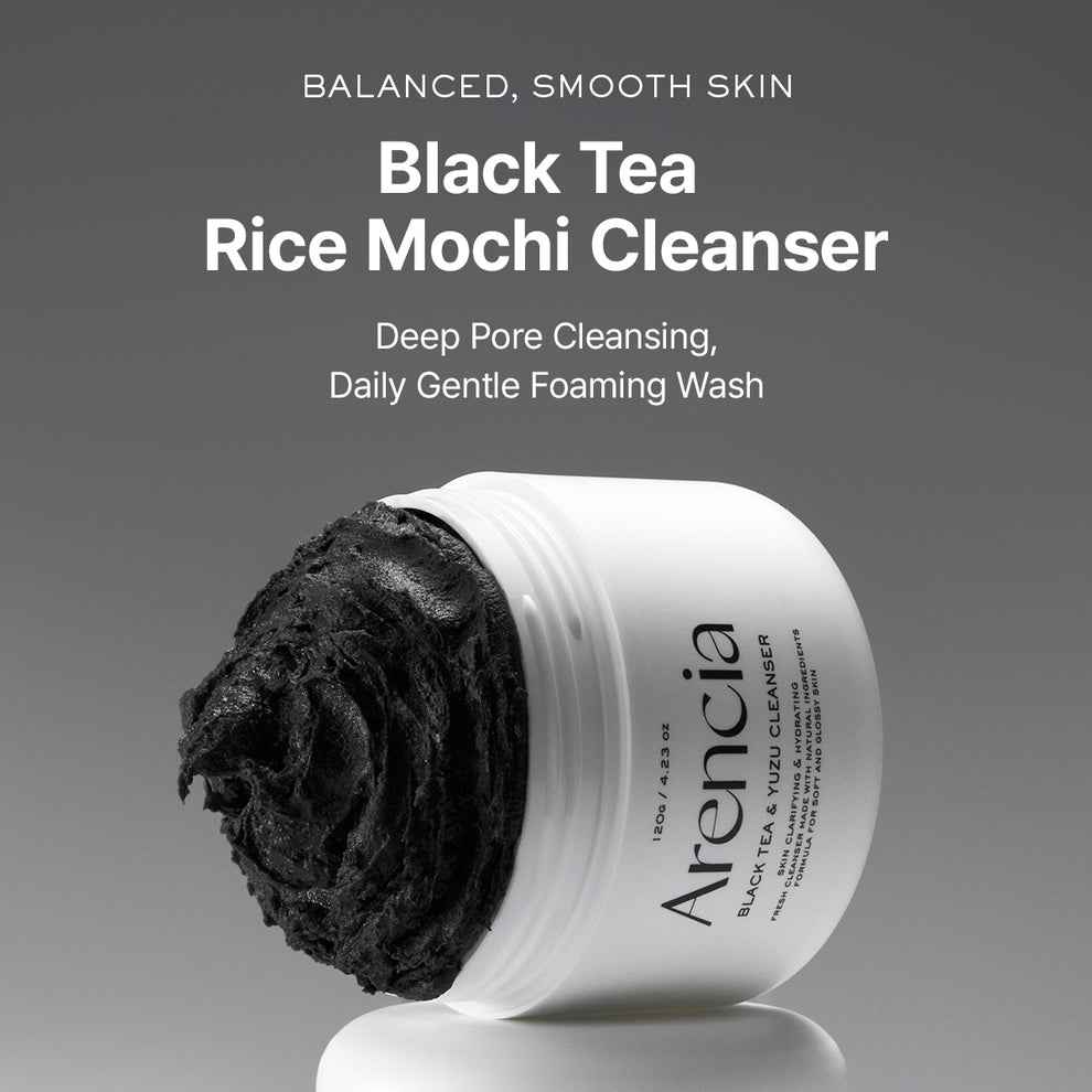 Arencia Black Tea & Yuzu mochi Cleanser 120g