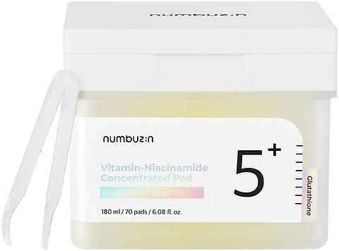 Numbuzin No.5+ Glutathione Vitamin-Niacinamide Concentrated Pad - 70 Pads