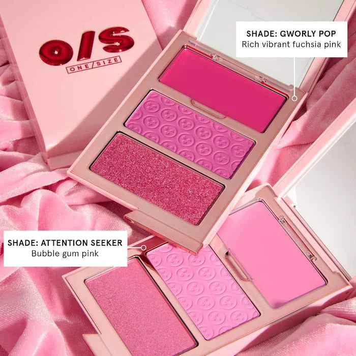 ONE/SIZE by Patrick Starrr 
Cheek Clapper 3D Blush Trio Palette (Gworly Pop)
