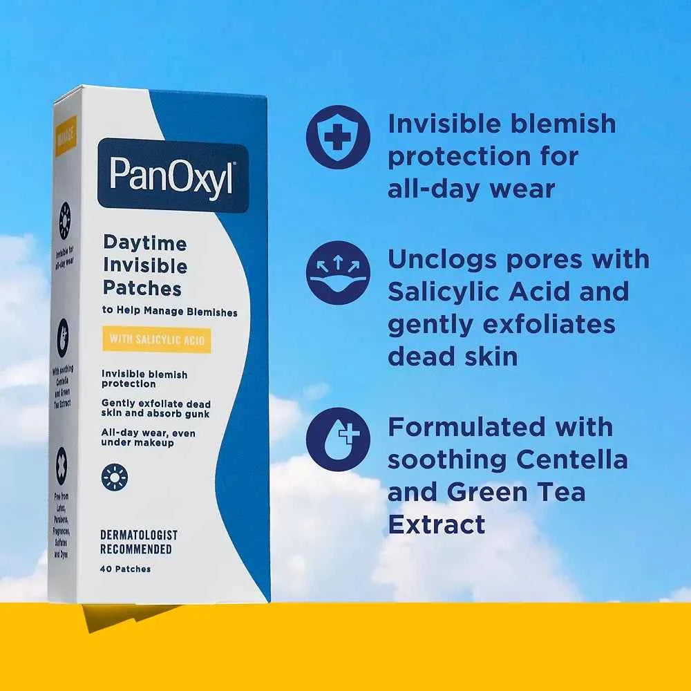 PanOxyl Daytime Invisible Patches, Salicylic Acid, 40ct