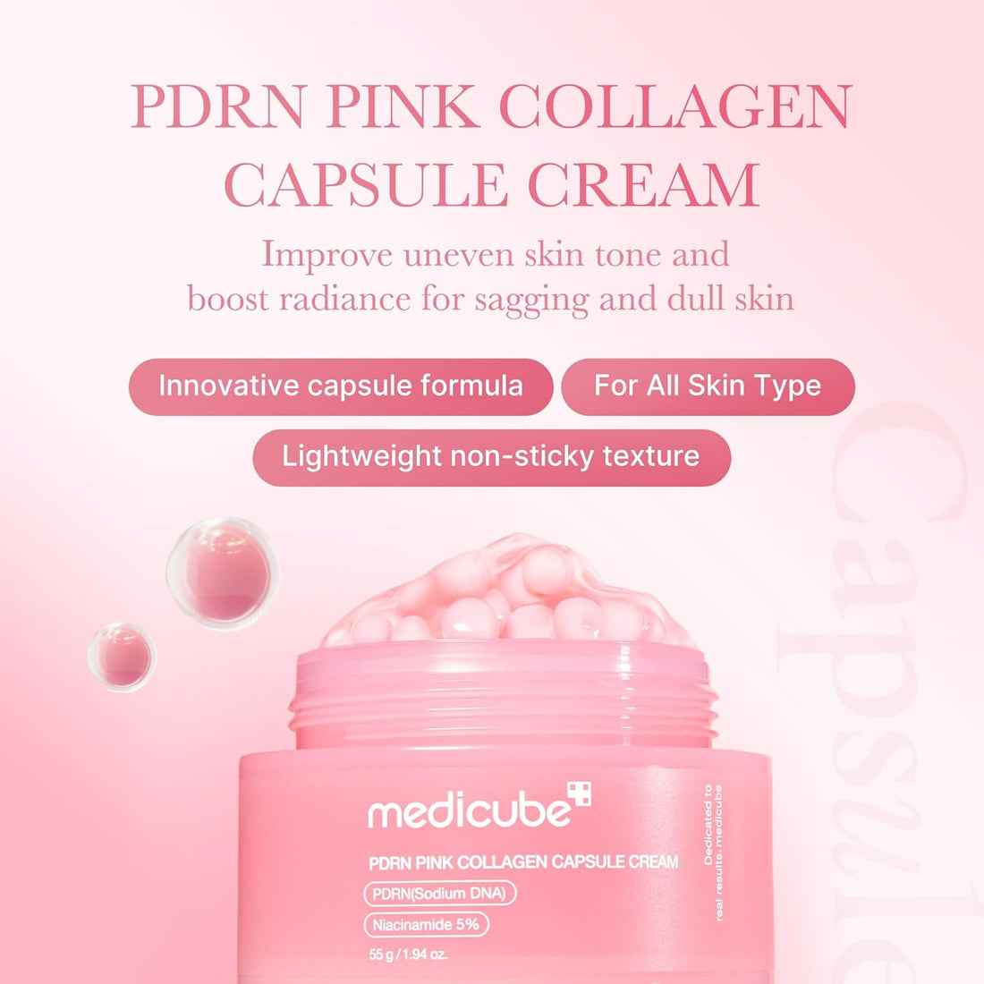 Medicube PDRN Pink Collagen Capsule Cream