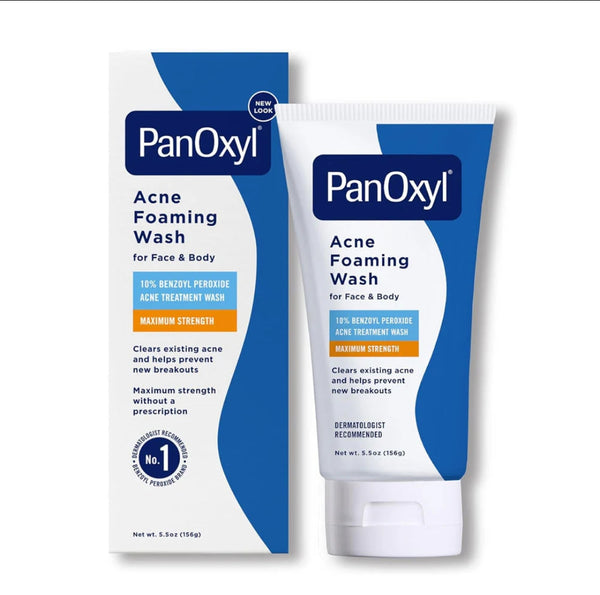 PanOxyl Acne Foaming Wash Benzoyl Peroxide 10% Maximum Strength (156g