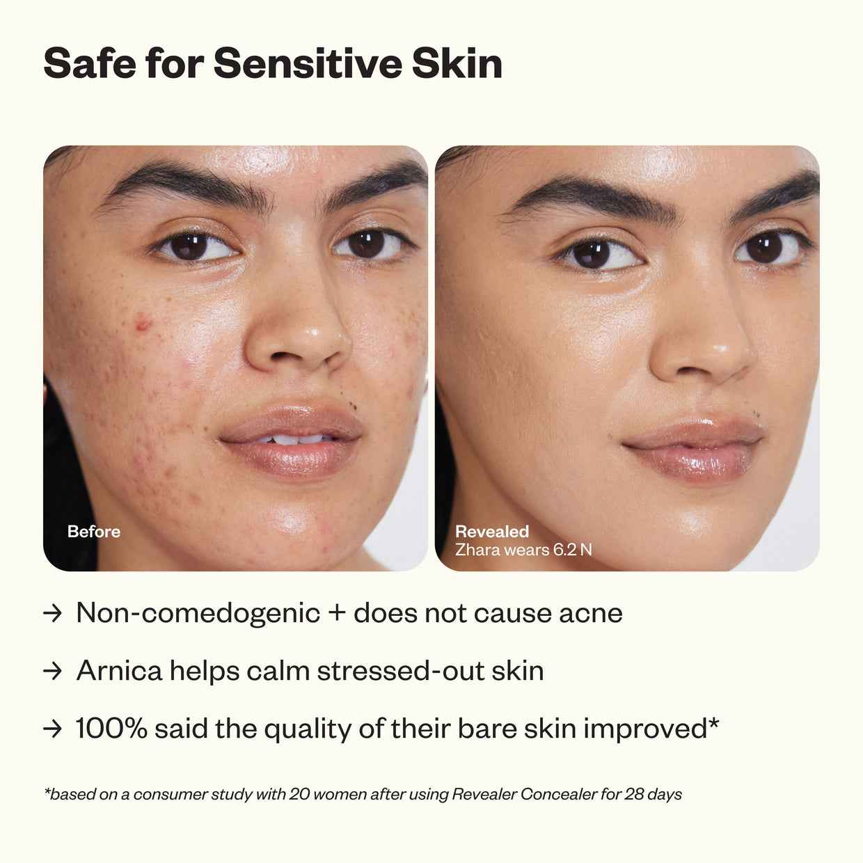 Kosas-Revealer Concealer
Super Creamy + Brightening Concealer ( 2ml)