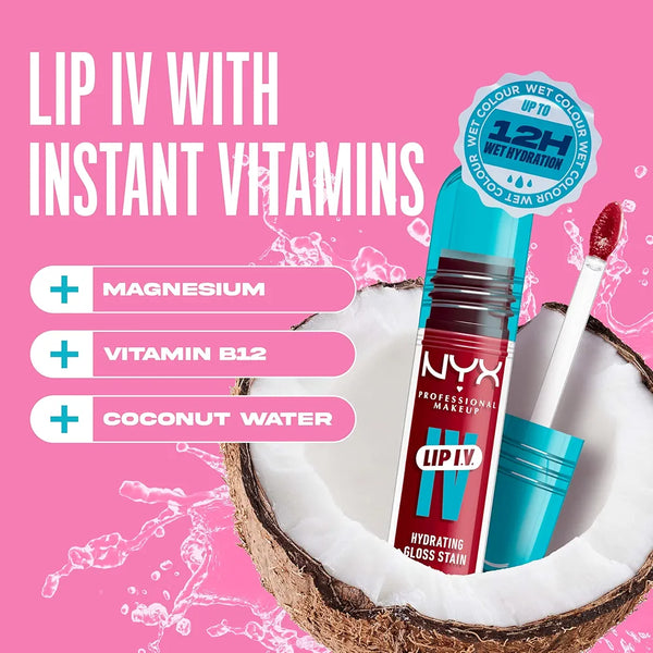 NYX-LIP I.V. HYDRATING LIP GLOSS STAIN