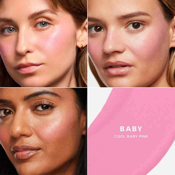 Saie Dew Blush Liquid Cream Blush-Baby cool baby pink