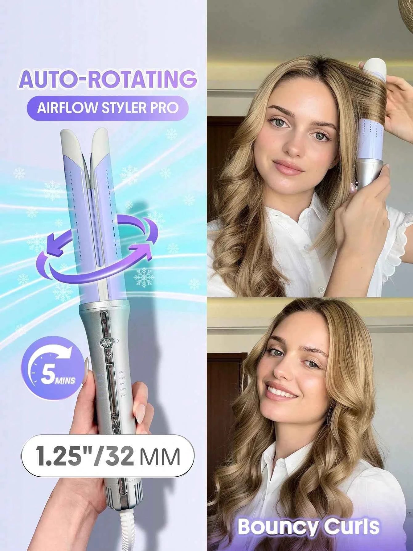 SHEGLAM HAIR One Touch Airflow Styler Pro-32mm Silver-Purple (pre-order)