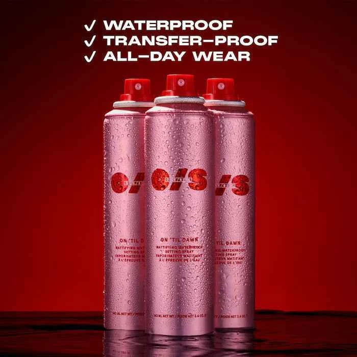 ONE/SIZE by Patrick Starrr 
Mini On 'Til Dawn Mattifying Waterproof Setting Spray