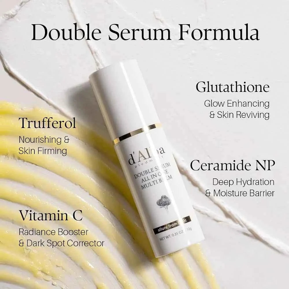 d'alba Piedmont White Truffle Double Serum All-in-one Multi Balm (0.35 oz)