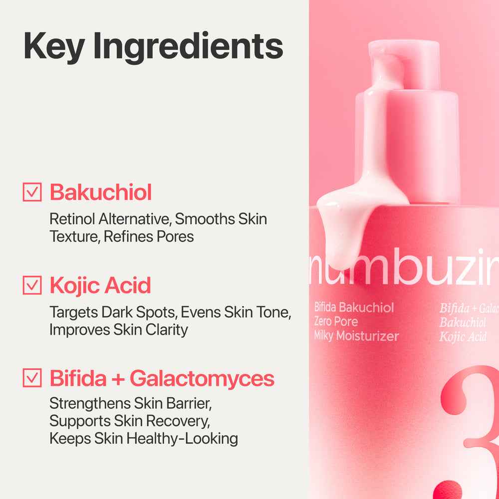 No.3 Bifida Bakuchiol Zero Pore Milky Moisturizer 150ml