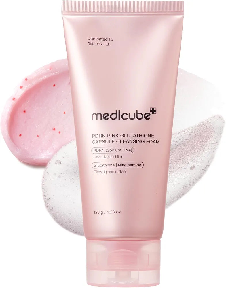 medicube  PDRN Pink Glutathione Capsule Cleansing Foam
