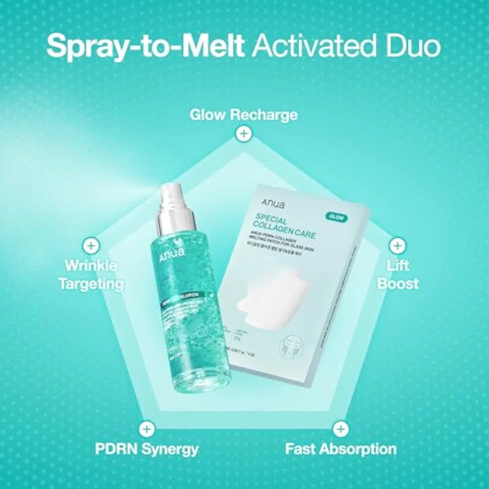 Anua Pdrn+Hylauronic Set|collagen|Mist|moisturizing cream|melting patches